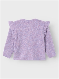 NAME IT Flæse Striktrøje Sollar Lavender Mist